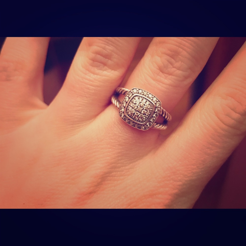 David Yurman Petite Albion Ring with Diamonds